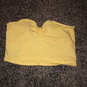 Yellow Forever 21 Bandeau Top